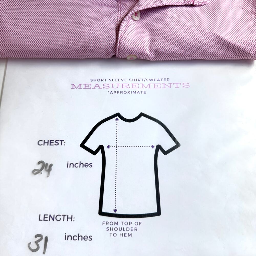 Johnnie-O Mens Poe Polo Shirt Size L JMPO4110 Active Summer Casual Pink - Picture 8 of 8